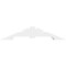 Ekena Millwork Vanguard Architectural Grade PVC Gable Bracket, 84"W x 17 1/2"H x 6"D x 6"F, 5/12 Pitch GBP084X18X0606VAN00 - alternate 4
